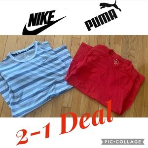 2-1 Deal Men Dry Fits Tops | Size Medium | Small